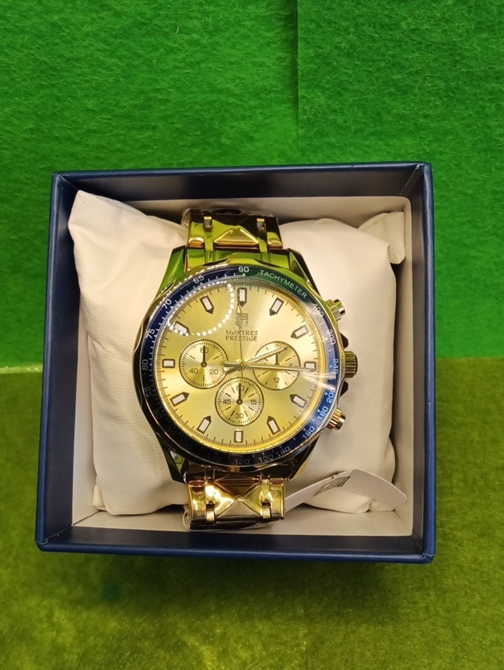 Men's Gold-Tone Chronograph Watch